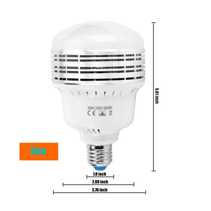 MANTOO PGL35 35W 230V 5500K 3900LM LED Light Bulb for Photography Lighting - LED Blubs & Tubes by MANTOO | Online Shopping UK | buy2fix