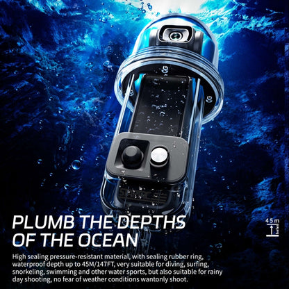 For DJI Osmo Pocket 3 STARTRC 45m / 147ft Underwater Waterproof Housing Diving Case (Transparent) - Case & Bags by STARTRC | Online Shopping UK | buy2fix