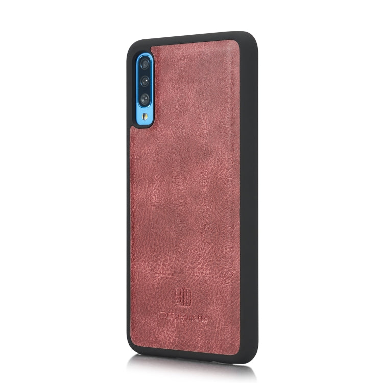 DG.MING Crazy Horse Texture Flip Detachable Magnetic Leather Case with Holder & Card Slots & Wallet for Galaxy A70(Red) - Galaxy Phone Cases by DG.MING | Online Shopping UK | buy2fix