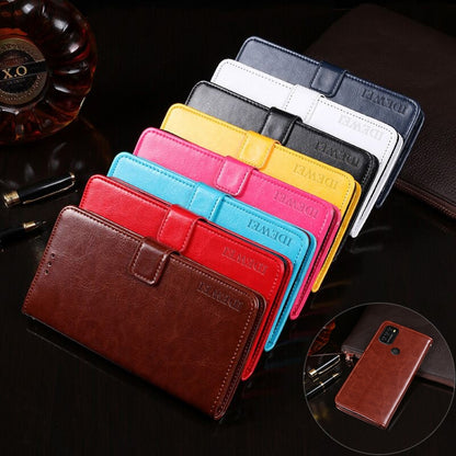 For Blackview A70 idewei Crazy Horse Texture Horizontal Flip Leather Case with Holder & Card Slots & Wallet(Red) - More Brand by idewei | Online Shopping UK | buy2fix