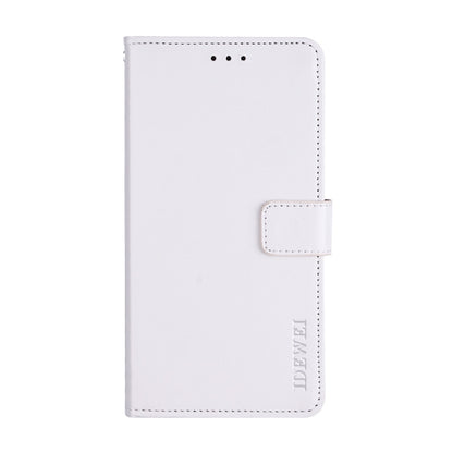 For Blackview A80S idewei Crazy Horse Texture Horizontal Flip Leather Case with Holder & Card Slots & Wallet(White) - More Brand by idewei | Online Shopping UK | buy2fix