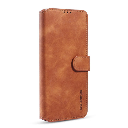 For Xiaomi Poco M3 DG.MING Retro Oil Side Horizontal Flip Leather Case with Holder & Card Slots & Wallet(Brown) - Xiaomi Cases by DG.MING | Online Shopping UK | buy2fix