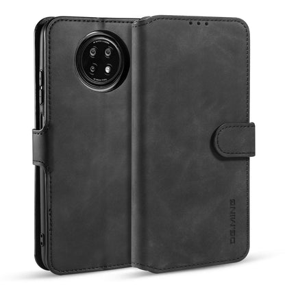 For Xiaomi Redmi Note 9 5G DG.MING Retro Oil Side Horizontal Flip Leather Case with Holder & Card Slots & Wallet(Black) - Xiaomi Cases by DG.MING | Online Shopping UK | buy2fix