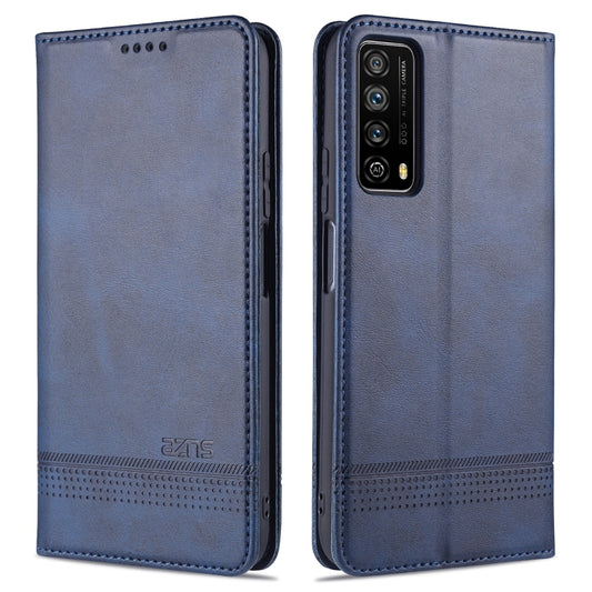 For Huawei  Enjoy 20 SE 4G AZNS Magnetic Calf Texture Horizontal Flip Leather Case with Card Slots & Holder & Wallet(Dark Blue) - Huawei Cases by AZNS | Online Shopping UK | buy2fix