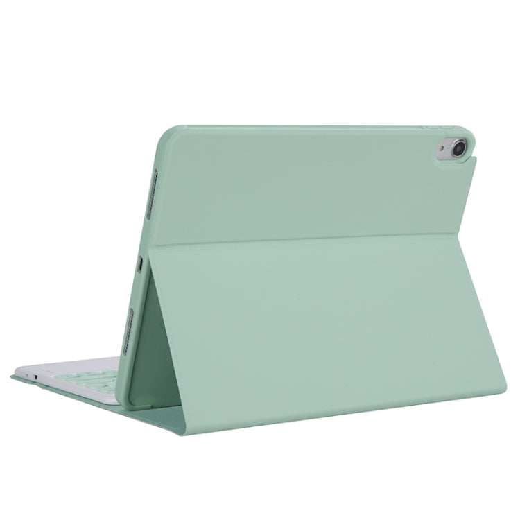 YT11B-A 2021 Detachable Candy Color Skin Texture Round Keycap Bluetooth Keyboard Leather Tablet Case with Touch Control & Pen Slot & Stand For iPad Pro 11 (2021)(Light Green) - For iPad Pro by buy2fix | Online Shopping UK | buy2fix