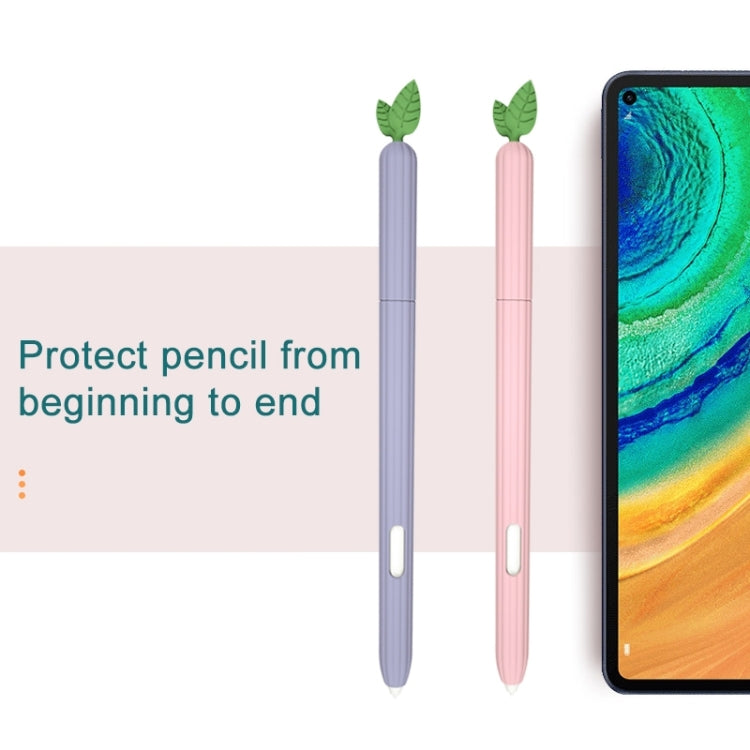 For Samsung Galaxy Tab S6 Lite P610 / P615 Fruit and Vegetable Shape Stylus Silicone Protective Case(Small Strawberry) - Pencil Accessories by buy2fix | Online Shopping UK | buy2fix