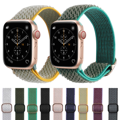 Wave Texture Nylon Watch Band For Apple Watch Ultra 49mm&Watch Ultra 2 49mm / Series 9&8&7 45mm / SE 3&SE 2&6&SE&5&4 44mm / 3&2&1 42mm(Sunny) - Watch Bands by buy2fix | Online Shopping UK | buy2fix