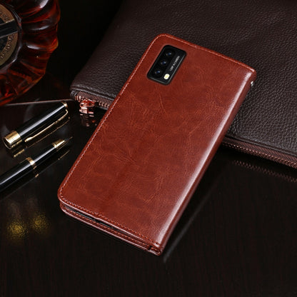 For Blackview A90 idewei Crazy Horse Texture Horizontal Flip Leather Case with Holder & Card Slots & Wallet(Brown) - More Brand by idewei | Online Shopping UK | buy2fix