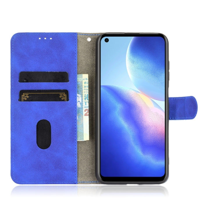 For Blackview A90 Solid Color Skin Feel Magnetic Buckle Horizontal Flip Calf Texture PU Leather Case with Holder & Card Slots & Wallet(Blue) - More Brand by buy2fix | Online Shopping UK | buy2fix