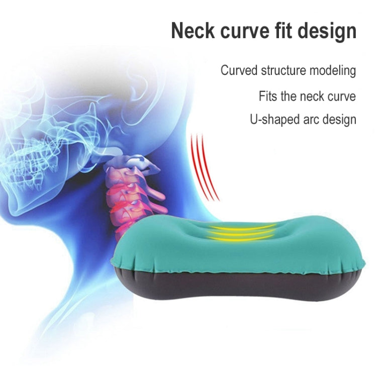 Outdoor Camping Trip Foldable Portable Inflatable Pillow Nap Waist Pillow, Specification:Inflate with Your Mouth(Dark Blue) - Camping Mats by buy2fix | Online Shopping UK | buy2fix