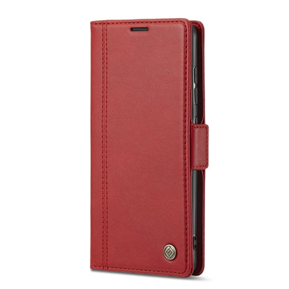 For Samsung Galaxy S20 LC.IMEEKE Magnetic Buckle PU + TPU Horizontal Flip Leather Case with Holder & Card Slots & Wallet(Red) - Galaxy Phone Cases by LC.IMEEKE | Online Shopping UK | buy2fix