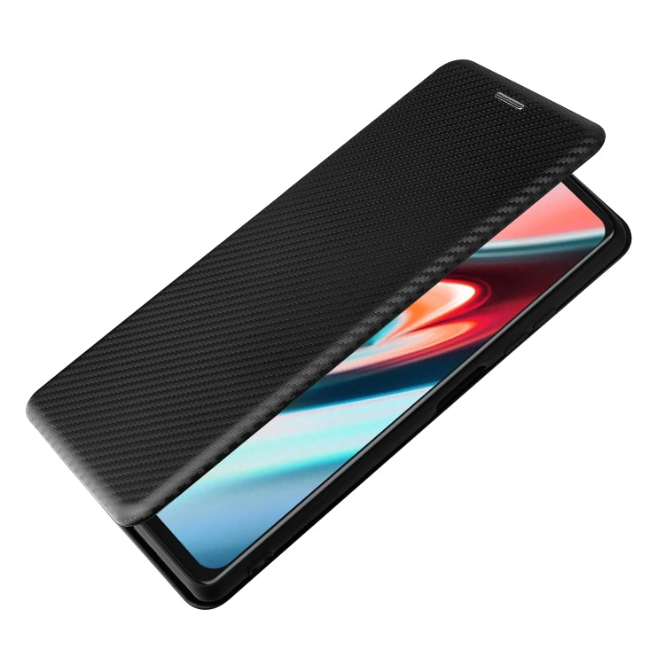 For Blackview A100 Carbon Fiber Texture Horizontal Flip TPU + PC + PU Leather Case with Card Slot(Black) - More Brand by buy2fix | Online Shopping UK | buy2fix