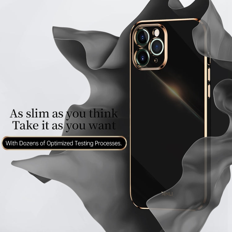 For iPhone 11 Pro XINLI Straight 6D Plating Gold Edge TPU Shockproof Case (Mint Green) - iPhone 11 Pro Cases by XINLI | Online Shopping UK | buy2fix