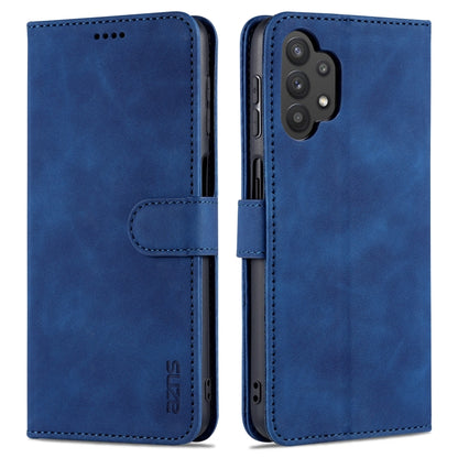 For Samsung Galaxy A32 5G AZNS Skin Feel Calf Texture Horizontal Flip Leather Case with Card Slots & Holder & Wallet(Blue) - Galaxy Phone Cases by AZNS | Online Shopping UK | buy2fix