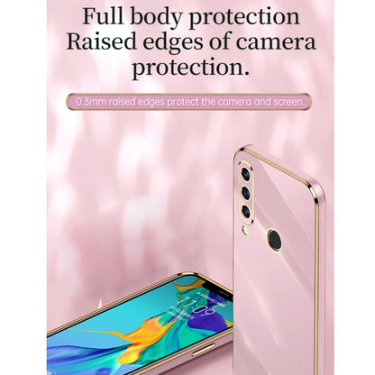 For Huawei P30 Lite XINLI Straight 6D Plating Gold Edge TPU Shockproof Case(Mint Green) - Huawei Cases by XINLI | Online Shopping UK | buy2fix