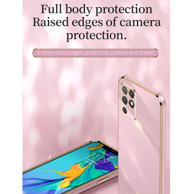 For Honor Play 5T Youth XINLI Straight Edge 6D Electroplate TPU Phone Case(Pink) - Honor Cases by XINLI | Online Shopping UK | buy2fix