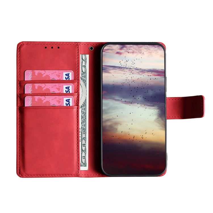 For Huawei P30 Skin Feel Crocodile Texture Magnetic Clasp Horizontal Flip PU Leather Case with Holder & Card Slots & Wallet(Red) - Huawei Cases by buy2fix | Online Shopping UK | buy2fix