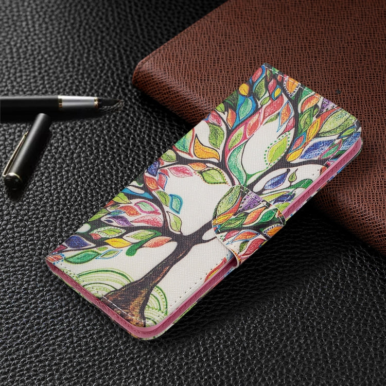 For OPPO A94 5G / Reno5 Z 5G / F19 Pro+ Colored Drawing Pattern Horizontal Flip Leather Case with Holder & Card Slots & Wallet(Tree Life) - OPPO Cases by buy2fix | Online Shopping UK | buy2fix