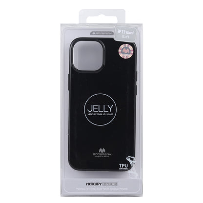 For iPhone 13 mini GOOSPERY JELLY Full Coverage Soft Case (Black) - iPhone 13 mini Cases by GOOSPERY | Online Shopping UK | buy2fix