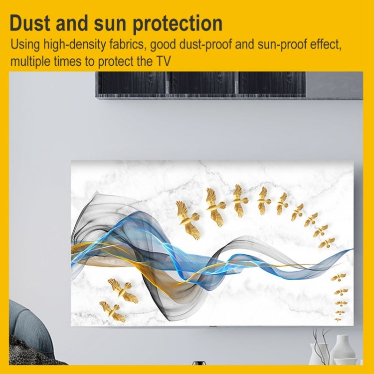 Household Cloth Dust-proof Cover for Television, Size:52 inch(Gold Elk) - Dust Covers by buy2fix | Online Shopping UK | buy2fix
