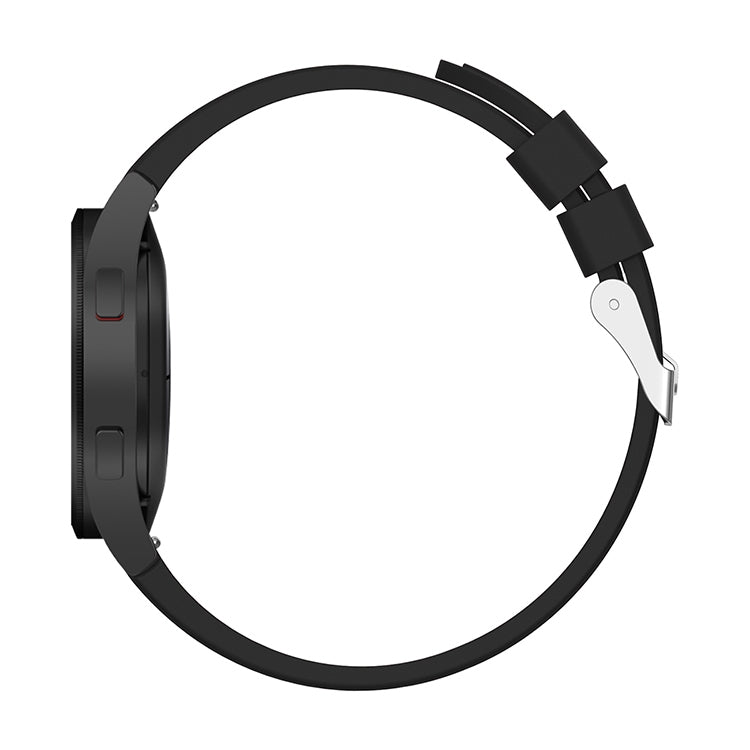 For Samsung Galaxy Watch4 Classic 46mm Silicone Watch Band(Black) - Watch Bands by buy2fix | Online Shopping UK | buy2fix