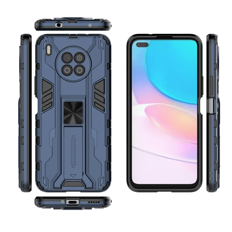 For Huawei nova 8i Supersonic PC + TPU Shock-proof Protective Case with Holder(Dark Blue) - Huawei Cases by buy2fix | Online Shopping UK | buy2fix