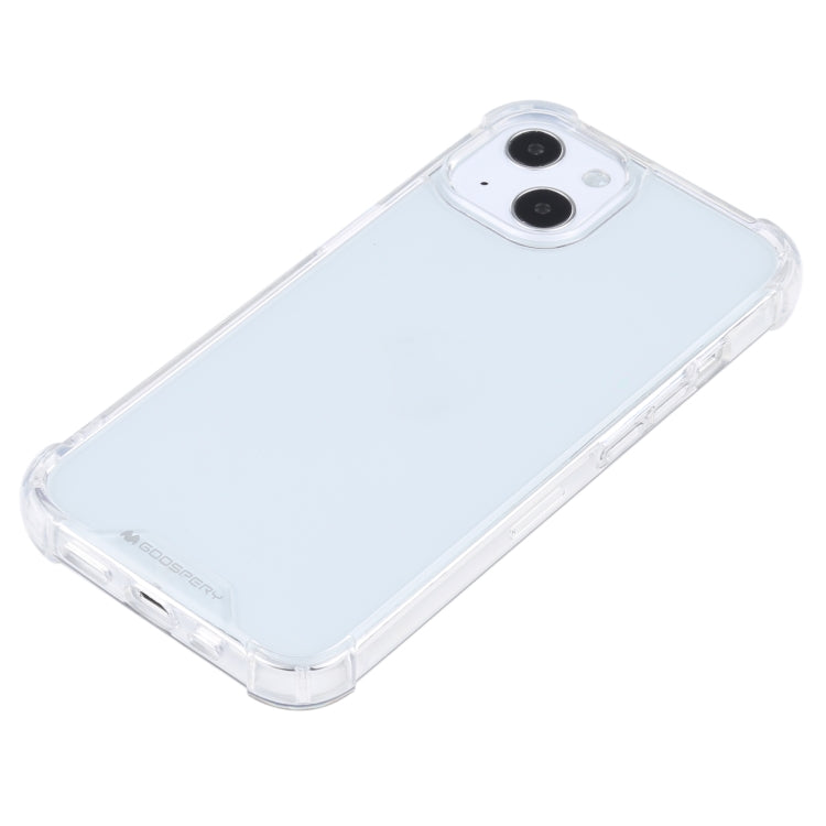 For iPhone 13 GOOSPERY SUPER Protect Four Corners Shockproof Soft TPU Case(Transparent) - iPhone 13 Cases by GOOSPERY | Online Shopping UK | buy2fix