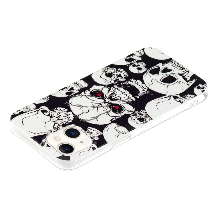 For iPhone 13 Luminous TPU Soft Protective Case(Skull) - iPhone 13 Cases by buy2fix | Online Shopping UK | buy2fix