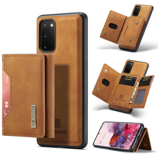 For Samsung Galaxy S20 DG.MING M2 Series 3-Fold Multi Card Bag Back Cover Shockproof Case with Wallet & Holder Function(Brown) - Galaxy Phone Cases by DG.MING | Online Shopping UK | buy2fix