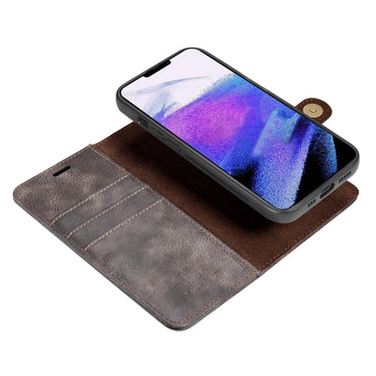 For iPhone 13 Pro DG.MING Crazy Horse Texture Flip Detachable Magnetic Leather Case with Holder & Card Slots & Wallet (Grey) - iPhone 13 Pro Cases by DG.MING | Online Shopping UK | buy2fix