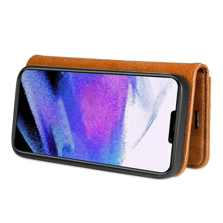 For iPhone 13 Pro Max DG.MING Crazy Horse Texture Flip Detachable Magnetic Leather Case with Holder & Card Slots & Wallet (Brown) - iPhone 13 Pro Max Cases by DG.MING | Online Shopping UK | buy2fix