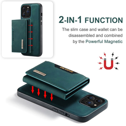 For iPhone 13 Pro Max DG.MING M2 Series 3-Fold Card Bag Shockproof Case with Wallet & Holder Function (Green) - iPhone 13 Pro Max Cases by DG.MING | Online Shopping UK | buy2fix