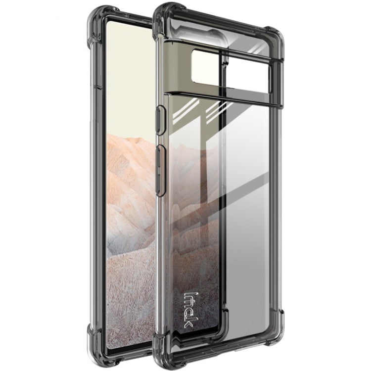 For Google Pixel 6 Pro IMAK All-inclusive Shockproof Airbag TPU Case with Screen Protector(Transparent Black) - Google Cases by imak | Online Shopping UK | buy2fix