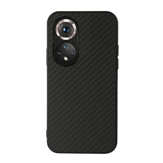 For Honor 50 Accurate Hole Carbon Fiber Texture Shockproof Case(Black) - Honor Cases by buy2fix | Online Shopping UK | buy2fix