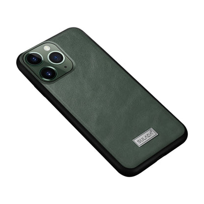 For iPhone 11 Pro SULADA Shockproof TPU + Handmade Leather Protective Case(Green) - iPhone 11 Pro Cases by SULADA | Online Shopping UK | buy2fix
