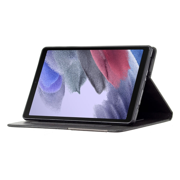 For Samsung Galaxy Tab A7 Lite SM-T220/SM-T225 Rhombus Texture Horizontal Flip Magnetic Leather Case with Holder & Card Slots(Black) - Tab A7 Lite T220 / T225 by buy2fix | Online Shopping UK | buy2fix