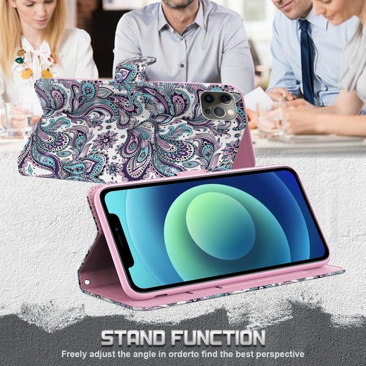 For iPhone 13 Pro 3D Painting Pattern Horizontal Flip TPU + PU Leather Case with Holder & Card Slots & Wallet (Swirl Pattern) - iPhone 13 Pro Cases by buy2fix | Online Shopping UK | buy2fix