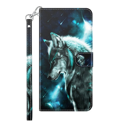 For Motorola Moto G30/G10/G20 3D Painting Pattern Horizontal Flip TPU + PU Leather Case with Holder & Card Slots & Wallet(Wolf) - Motorola Cases by buy2fix | Online Shopping UK | buy2fix