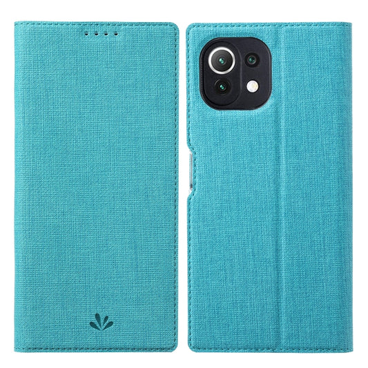 For Xiaomi Mi 11 Lite ViLi DMX Series Shockproof TPU + PU Leather Magnetic Attraction Horizontal Flip Case with Card Slot & Holder(Blue) - Xiaomi Cases by ViLi | Online Shopping UK | buy2fix