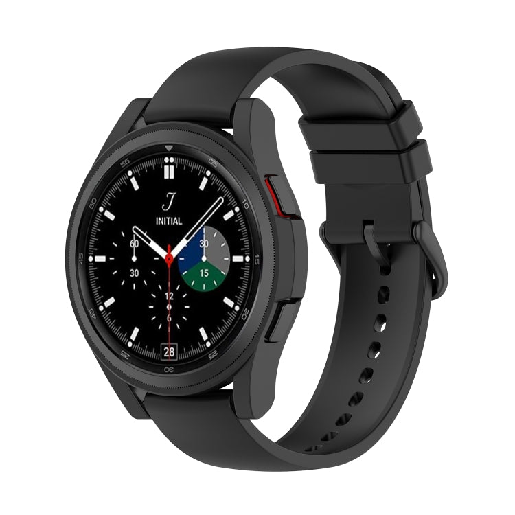 For Samsung Galaxy Watch4 Classic 42mm Half Coverage Hollowed PC Protective Case(Black) - Watch Cases by buy2fix | Online Shopping UK | buy2fix