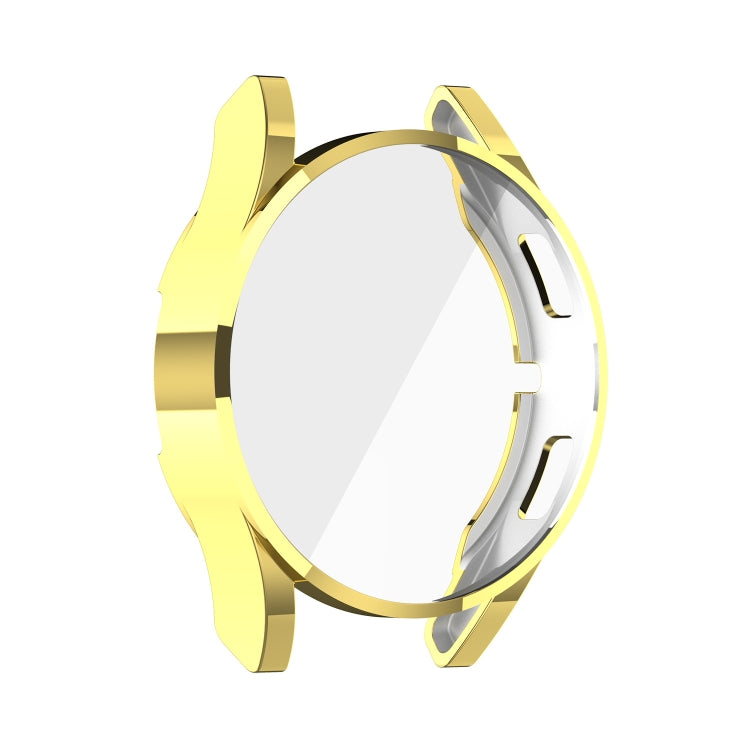 For Samung Galaxy Watch4 44mm Full Coverage TPU Electroplating Protective Case Cover(Gold) - Watch Cases by buy2fix | Online Shopping UK | buy2fix