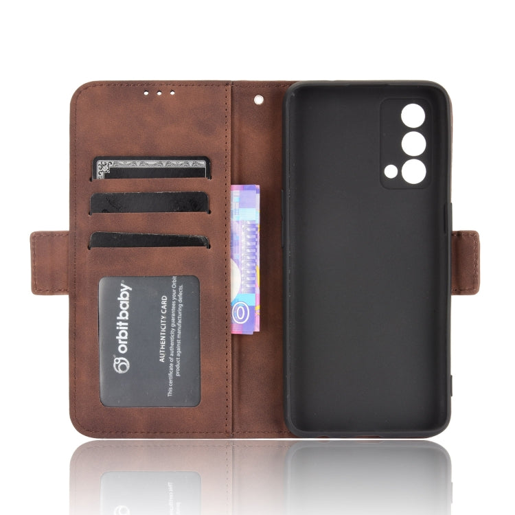 For OPPO Realme GT Master Skin Feel Calf Pattern Horizontal Flip Leather Case with Holder & Card Slots & Photo Frame(Brown) - Realme Cases by buy2fix | Online Shopping UK | buy2fix