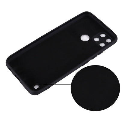 For OPPO Realme C21Y Foreign Version Solid Color Liquid Silicone Dropproof Full Coverage Protective Case(Black) - Realme Cases by buy2fix | Online Shopping UK | buy2fix