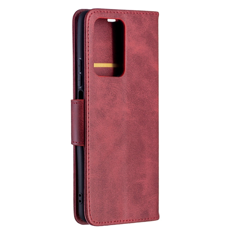 For Xiaomi Mi 11T Retro Lambskin Texture Pure Color Horizontal Flip PU Leather Case with Holder & Card Slots & Wallet & Lanyard(Red) - Xiaomi Cases by buy2fix | Online Shopping UK | buy2fix