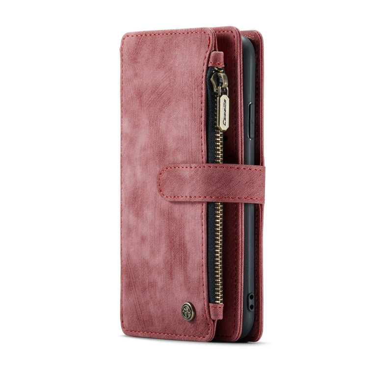 For iPhone X / XS CaseMe-C30 PU + TPU Multifunctional Horizontal Flip Leather Case with Holder & Card Slot & Wallet & Zipper Pocket(Red) - More iPhone Cases by CaseMe | Online Shopping UK | buy2fix