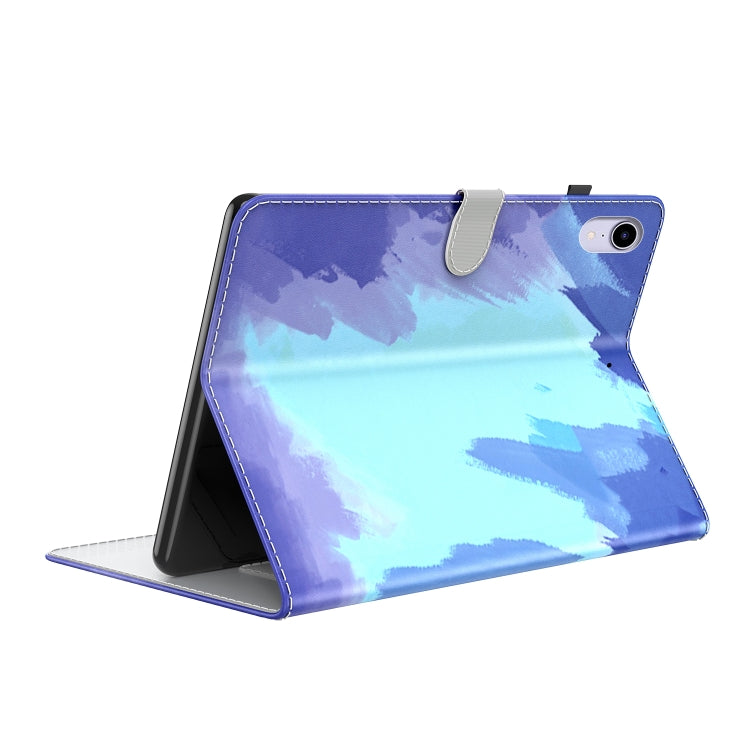 For iPad mini 6 Watercolor Pattern Skin Feel Magnetic Horizontal Flip PU Leather Tablet Case with Holder & Card Slots & Photo Frame(Winter Snow) - iPad mini 6 Cases by buy2fix | Online Shopping UK | buy2fix