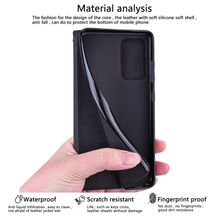 For Xiaomi Redmi 10 Frosted Business Magnetic Horizontal Flip PU Leather Case with Holder & Card Slot & Lanyard(Black) - Xiaomi Cases by buy2fix | Online Shopping UK | buy2fix