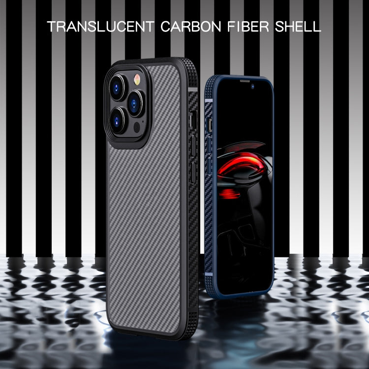 For iPhone 13 Pro iPAKY MG Series Carbon Fiber TPU + PC Shockproof Case (Black) - iPhone 13 Pro Cases by iPAKY | Online Shopping UK | buy2fix