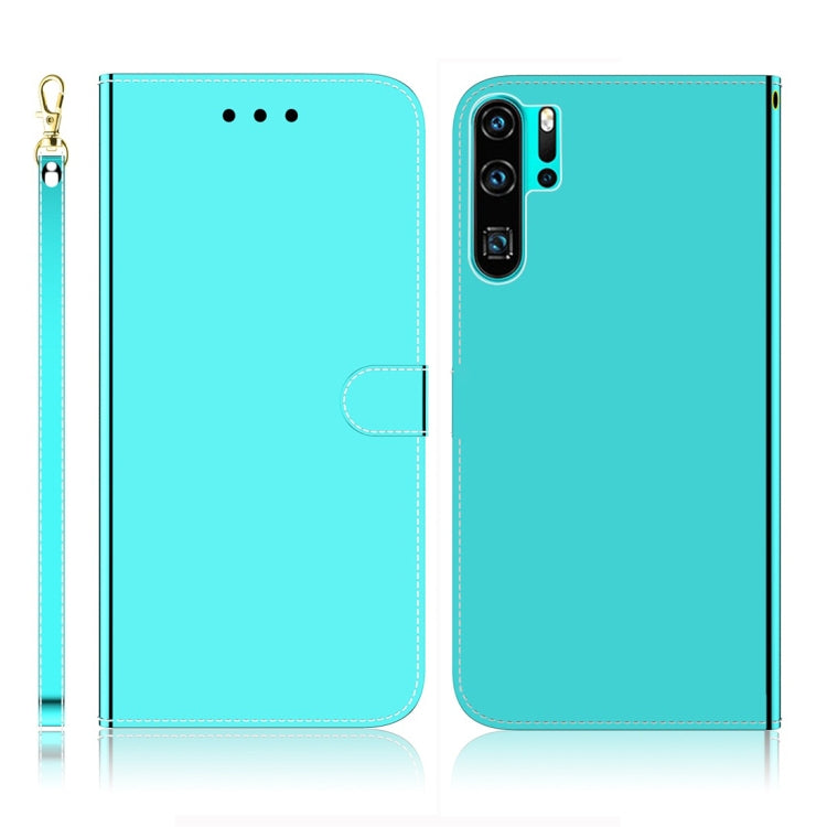 For Huawei P30 Pro Imitated Mirror Surface Horizontal Flip Leather Case with Holder & Card Slots & Wallet & Lanyard(Mint Green) - Huawei Cases by buy2fix | Online Shopping UK | buy2fix