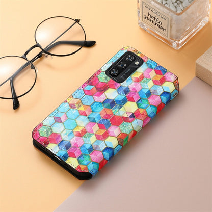 For Blackview A100 Colorful Magnetic Horizontal Flip PU Leather Case with Holder & Card Slot & Wallet(Magic Space) - More Brand by buy2fix | Online Shopping UK | buy2fix